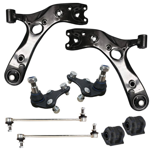 Toyota Prius 2009-2015 Front Wishbone Control Arms Ball Joints Anti Roll Bar Drop Links & D Bushes