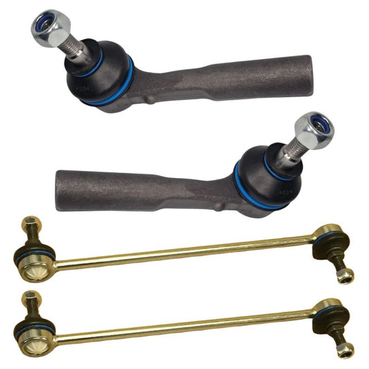Vauxhall Corsa D & E 2006-2019 Front Anti Roll Bar Drop Links & Outer Track Rod Ends Pair