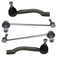 Nissan Qashqai 2007-2014 Front Anti Roll Bar Drop Links & Outer Track Rod Ends Pair