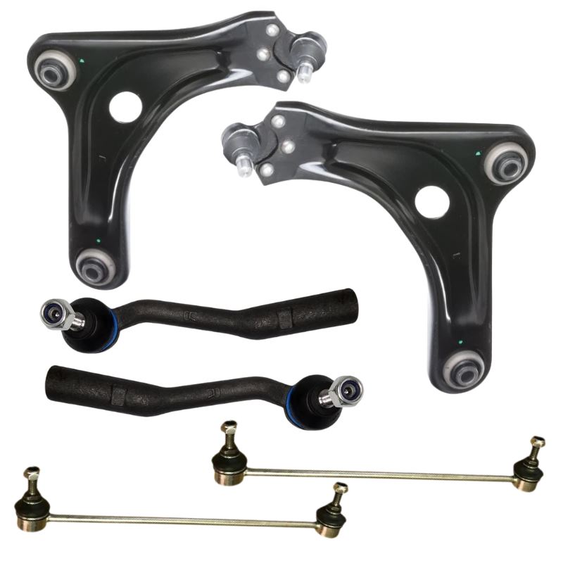 Citroen DS3 2009-2017 Front Wishbone Control Arms Drop Links & Outer Track Rod Ends
