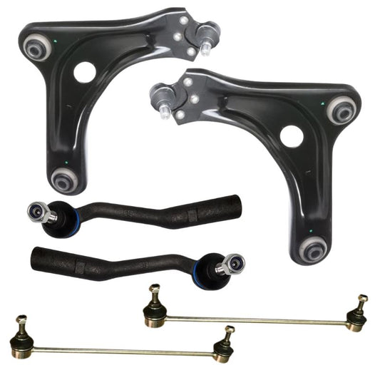 Citroen DS3 2009-2017 Front Wishbone Control Arms Drop Links & Outer Track Rod Ends