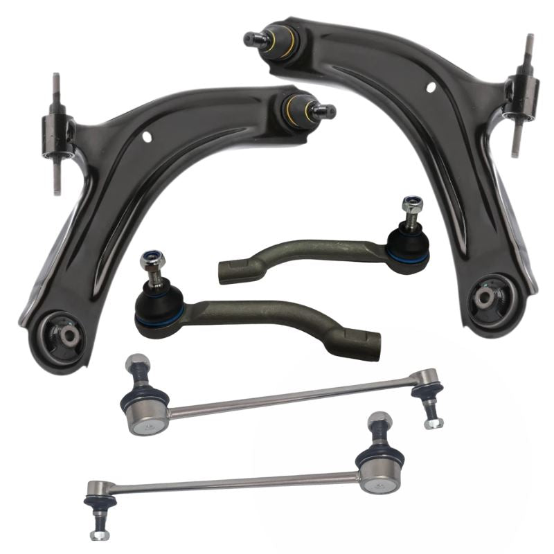 Nissan Qashqai 2007-2014 Front Wishbone Control Arms Outer Tie Track Rods & Drop Links Heavy Duty