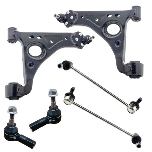 Vauxhall Mokka 2012-2019 Front Wishbone Control Arms Drop Links & Outer Track Rod Ends