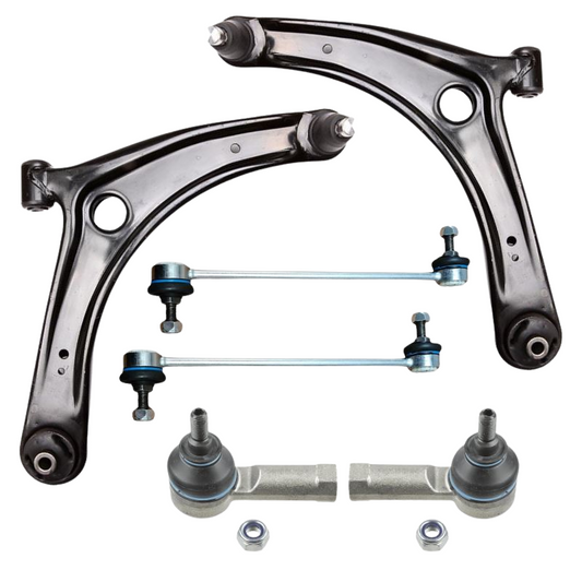 Citroen C Crosser 2007-2012 Front Wishbone Control Arms Drop Links & Outer Track Rod Ends