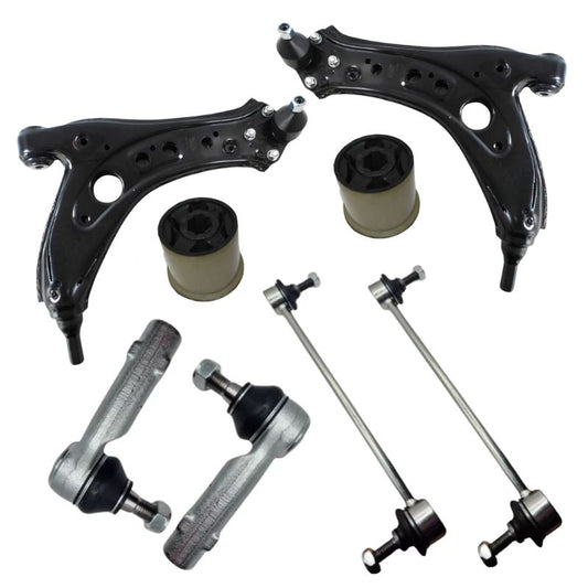 VW Polo 2001-2009 Front Wishbone Control Arms Bushes Anti Roll Bar Drop Links Track Rod Ends