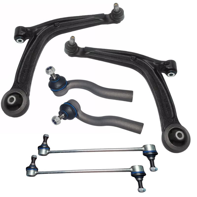 Fiat 500 2008-2017 Front Wishbone Control Arms Drop Links & Outer Track Rod Ends