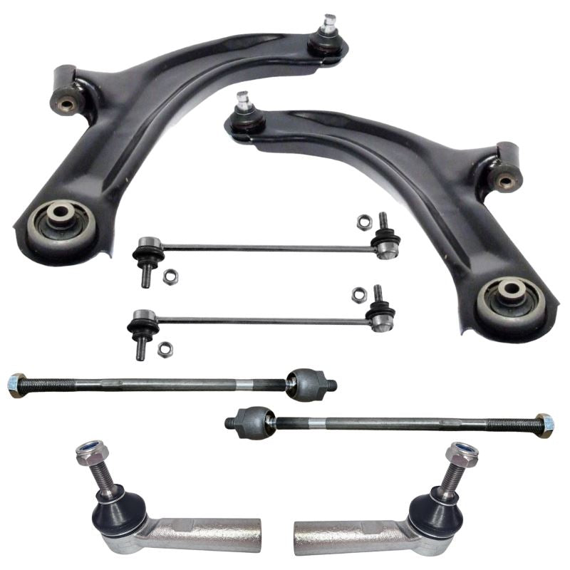 Renault Clio 2005-2015 Front Wishbone Control Arms Inner Outer Tie Track Rods & Drop Links
