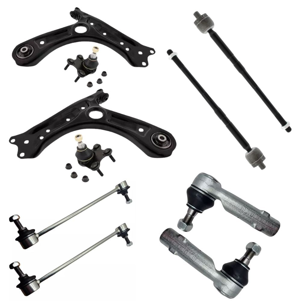 Seat Ibiza 2008-2017 Front Wishbone Control Arms Inner Outer Tie Track Rods & Drop Links