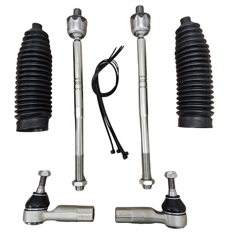 Skoda Octavia Superb Yeti 2004-2013 Front Inner & Outer Tie Track Rod Ends & Steering Rack Boots