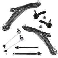 Ford Fiesta 2008-2015 Front Wishbone Control Arms Inner Outer Tie Track Rods & Drop Links