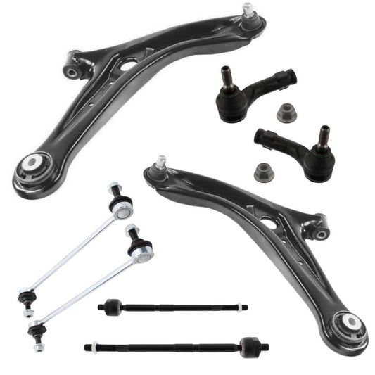 Ford Fiesta 2008-2015 Front Wishbone Control Arms Inner Outer Tie Track Rods & Drop Links